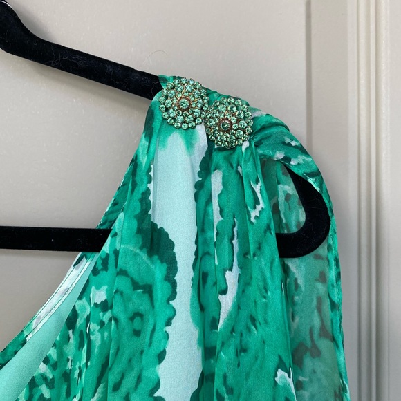 Milly Chiffon One Shoulder Dress - Picture 3 of 7